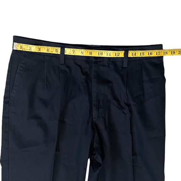 Dockers Flex Comfort Black Pants, Pleated Front, Cotton - Picture 8 of 11